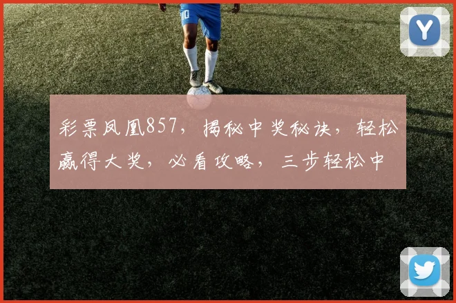 彩票凤凰857，揭秘中奖秘诀，轻松赢得大奖，必看攻略，三步轻松中奖